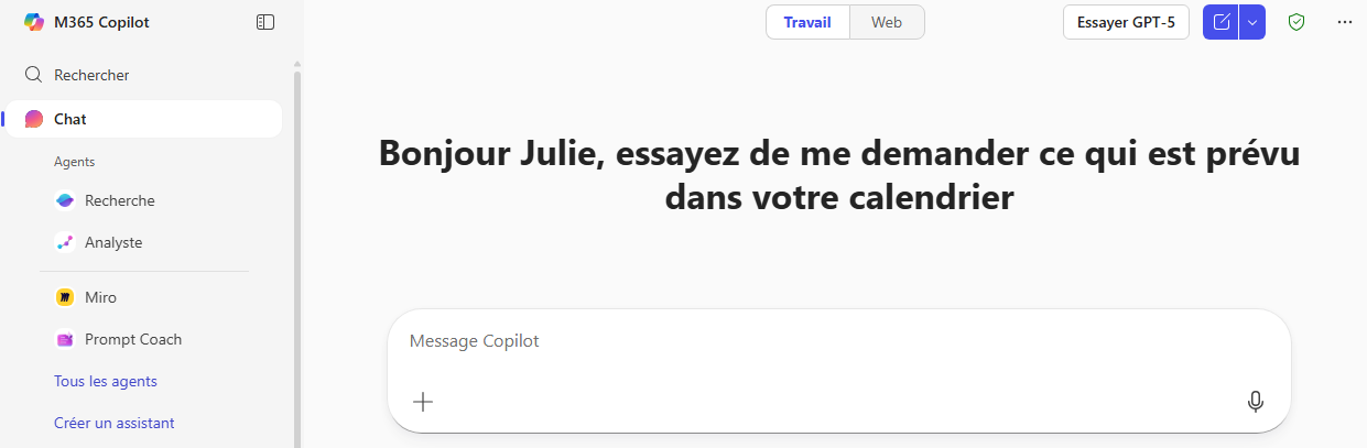 Copilot dans Microsoft 365